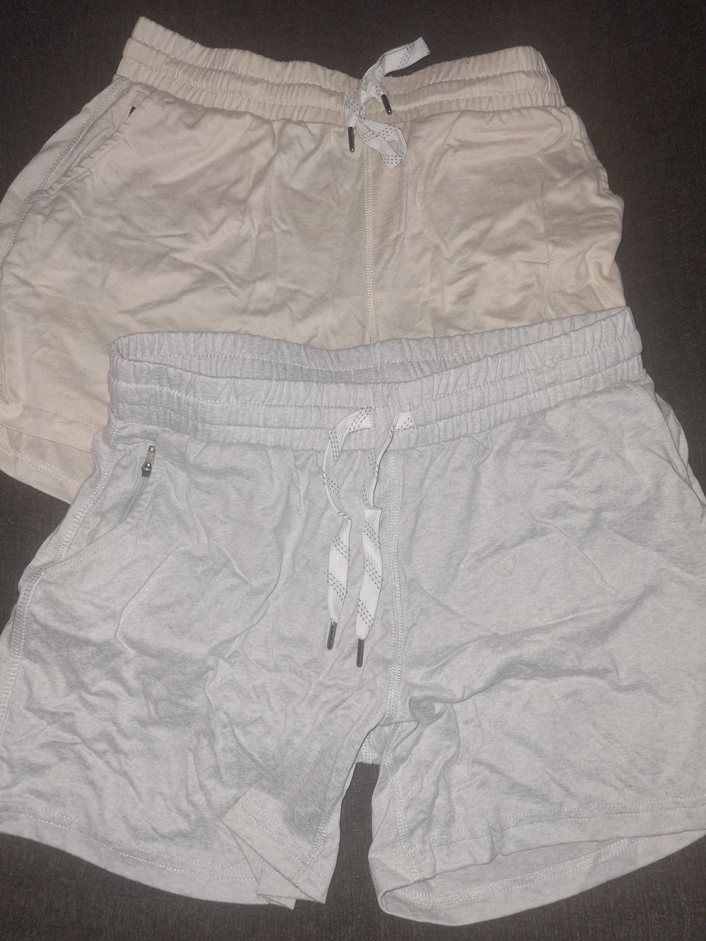Pacific Trail Women’s Dual Lounge Shorts - Cream & Light Gray